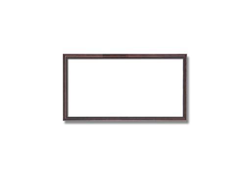 【長方形額】木製額 縦横兼用額 カラー4色展開 ■カラー長方形額 (ブラウン, 350×200mm)