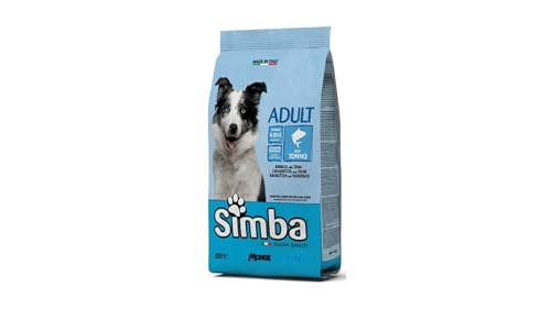 MONGE-SIMBA Cane Crocchette con Tonno | alimento secco completo per cani adulti di tutte le taglie, altamente digeribile, Made in Italy, monoproteico, 1 confezione da 20kg.