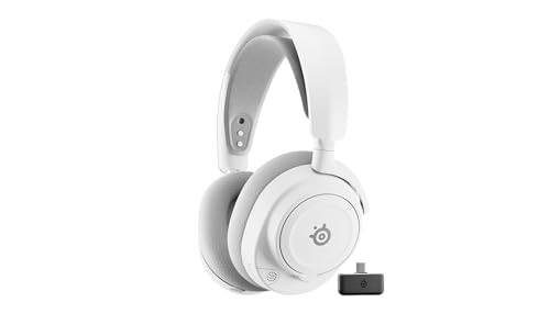 SteelSeries Arctis Nova 7X Wireless Gen 2 Gaming Headset - Real-Time App Control, 50+ HR Play, Neodymium Drivers, Mix 2.4GHz/BT, Works with Xbox, PC, PS5/PS4, Switch 1/2, Mobile - White (Renewed)