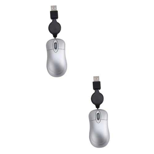 2pezzi Mouse Cablato Mini Per Computer e Notebook Design Portatile e Casa usb