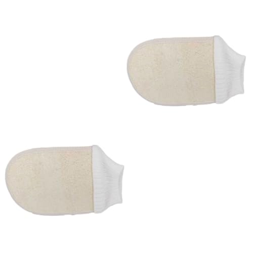 Esponja de loofah natural PLAFOPE pack de 2 piezas para limpieza corporal en ducha