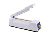 Siegelmaschine, 100/200mm Wrap Sealer Manuelle Heißsiegelmaschine Haushalt Impuls Vakuumversiegelung Lebensmittel Fleisch Sealer Plastiktüten for Home Küche Lagerung(100mm)
