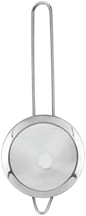 Viski Cone Strainer - Fine Mesh Strainer Stainless Steel Bar Tool - Small Cocktail Strainer for Drinks with Handle - 9.24in Set of 1