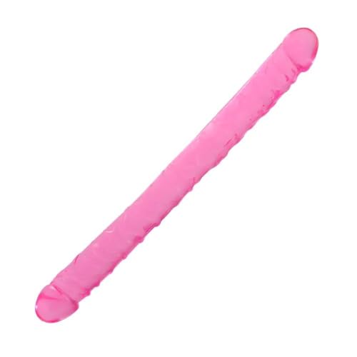 33cm Doble Pene, Consolador de doble cabeza de sexuales Consoladores, Dildo Realista anales y doble penetracion para lesbiana y Mujer(Rosa)