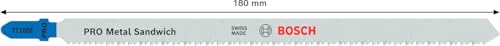 Bosch 3x Stichsägeblatt T 718 BF Metal-Sandwich (für Metall-Sandwich-Paneelen, Zubehör Stichsäge) – Ansicht 3