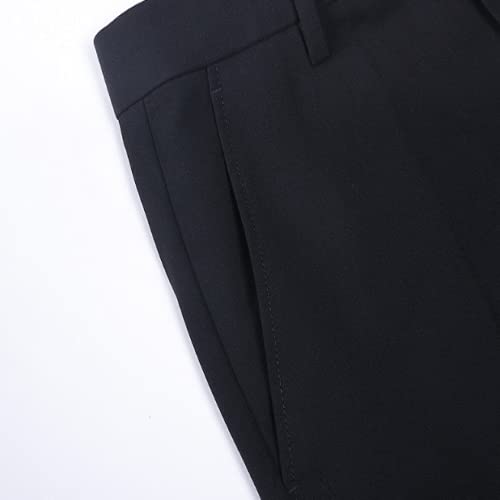 Heren Casual Broek Zomer Dunne Mode Stedelijke Slanke Commuter 9-punts Broek Casual Broek All-Match Temperament Suit Broek - Afbeelding 5
