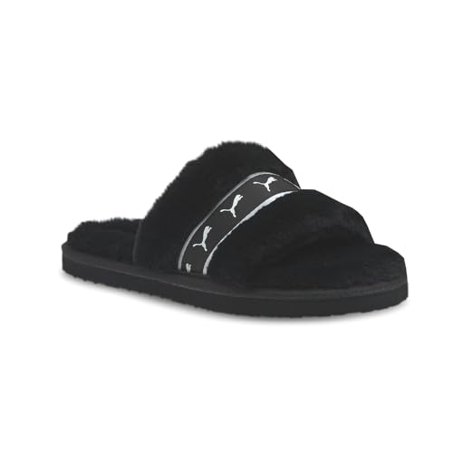 PUMA Kids Girls Fluff Remix Slide Casual Sandals Casual - Black2