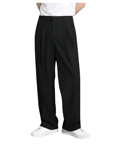 Floerns Men's Classic Fit Flat Front Dress Pants Business Wrinkle Free Suit Pants