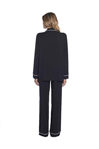 Barefoot Dreams Women's Luxe Milk Jersey Piped Pajama Set3