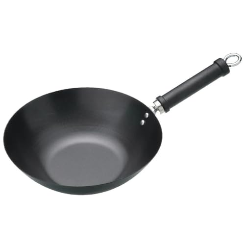World of Flavours Oriental Carbon Steel 30cm Non-Stick Wok
