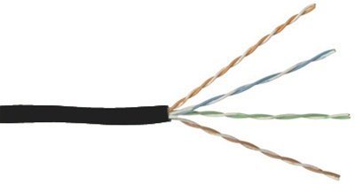 Bulk Cat5e Ethernet UTP Black Cable 500ft