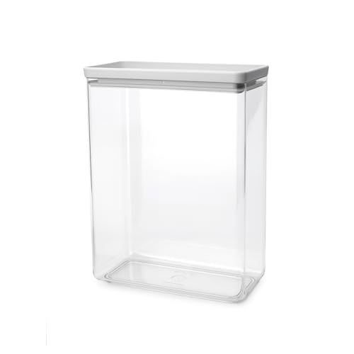 Récipient empilable Brabantia TASTY+ | Récipient alimentaire hermétique avec joint en silicone pour cuisine au format XXL | Pour aliments secs et humides,...