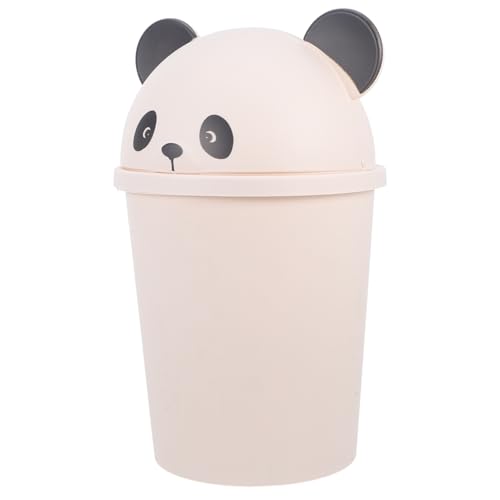 SMASOLO Papelera con Tapa Diseño Panda Cubo Basura Gran Capacidad para Cocina Baño Exterior Hogar Oficina