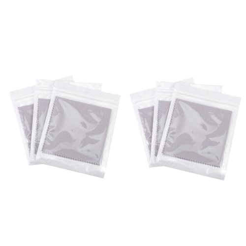 Abaodam 2sets Cleaning Cloths for Piano Instrument Cleaning Cloths Reusable Light Grey for Violin Guitar 3pcs*2
