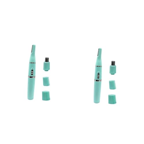 CALLARON 2 Juegos Recortador De Cejas Facial Maquinillas De Afeitar Recargable Agente De Mudanzas Eliminación Recortadora De Cejas Depilación Cabello Frente Removedor De Pelo Abs