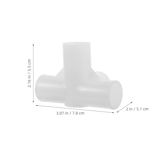 Conectores de plástico de 22mm SEWACC para varillas de armario DIY en pack de 20 piezas 3