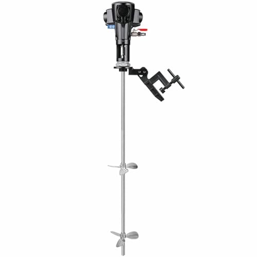 Pneumatic Paint Mixer 1/2HP, Automatic Stainless Steel Agitator for Viscous Liquids, Ink, Dye, Coating - Efficient Air Mixing Machine for Industrial Use