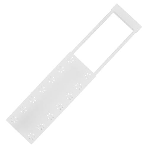 HOMOBABE Estante Tensor Extensible para Armario 32-48 Cm X 10 Cm, Organizador Práctico de Aluminio para Dormitorio, Estante Ajustable para Almacenamiento y Separación de Ropa y Objetos