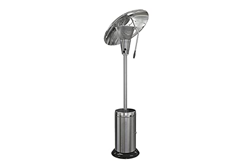 Sahara X13 Heat Focus Patio Heater, Stainless Steel with Black Trim