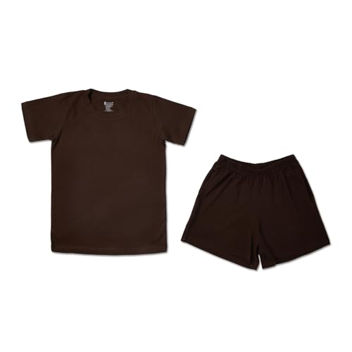 Image of Kids Cotton Premium Plain Boys Tshirt and Shorts Co-ords Set | Breathable & Super Soft Fabric