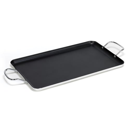 Imusa Double Burner Griddle Non-Stick 20-Inch, Black