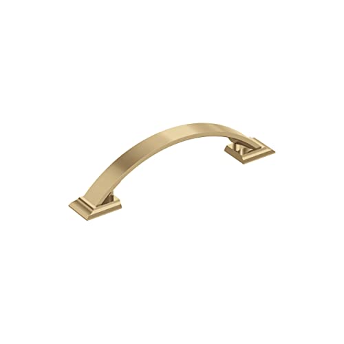 Image of Amerock | Cabinet Pull | Champagne Bronze | 3-3 /4 in (96 mm) Center-to-Center Drawer Pull | Candler | Kitchen and Bath Hardware | Furniture Hardware