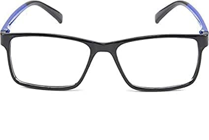 Progressive Blue Light Blocking Reading Glasses, Anti-Glare, Multifocal, Hydro Wide Corridor, Distance 0, Reading 1.00 to 3.00 Square Black Blue Frame