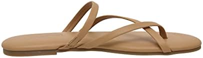 CUSHIONAIRE Women's Celina Flip Flop Sandal with Memory Foam, Nude 10 | Image 2