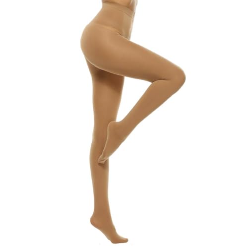 MANZI Tights for Women Solid Color Pantyhose Colored Semi Opaque Footed Tights Soft Stretch High Waist Stockings 70 Denier - Main Image