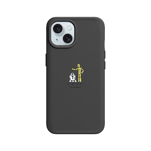 Coque iPhone 15 antichoc MagSafe RhinoShield SolidX Star Wars noire protection solide