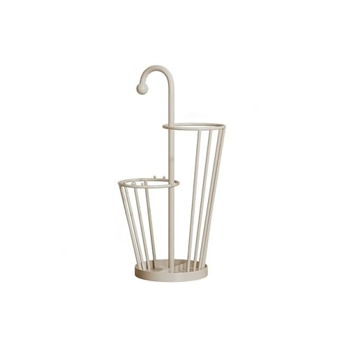 Porte-parapluies beige durable au design élégant épuré