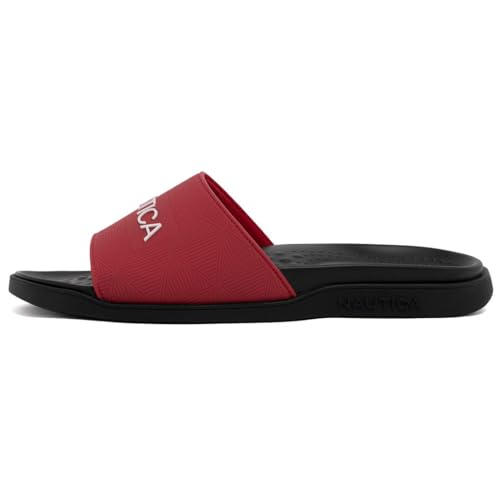 Image of Nautica Men's Athletic Cushioned Casual Slip On Shower Pool Beach Slide Sandals