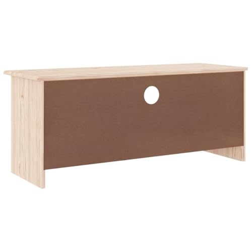 Meuble TV stable en pin massif pour optimiser et ranger le salon - 6