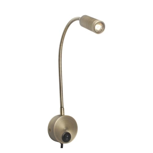 Luz de lectura de cabecera LED 3W con manguera flexible para pared de dormitorio 4