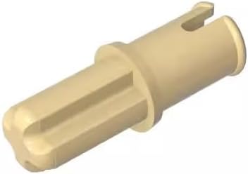 Gobricks GDS-914 Technic Axle Pin Without Friction Ridges Lengthwise 50PCS Compatible with Lego 6562 3749 DIY Parts and MOC Components for Major Brick Brands Color:Tan 5
