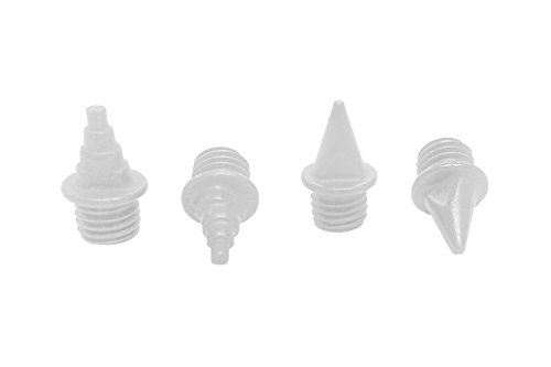 Omni-Lite Pyramid Replacement/Upgrade Track Spikes (100 Pack), Silver, 1/4" (7mm)