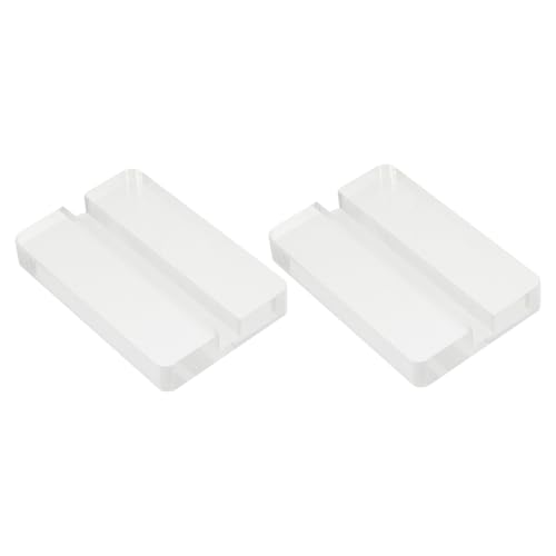 BCOATH Card Display Stand Adjustable 2pcs Acrylic Desktop Card Supports Sign Base Desktop Sign Holding Support Simple Design