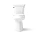 KOHLER K-25224-0 Highline Tall Two-Piece Elongated Toilet with Left-Hand Trip Lever, Elongated Toilet Bowl, 1.28 GPF, White