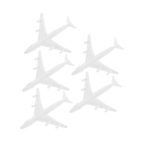 Abaodam High Precision Desktop Plane Ornament Set 5 Pcs Plastic Airplane Models Vintage Airplane Model Creative Plane Ornament Home Decor