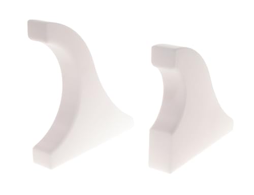 Wandhalterung für Baseballschläger – Halterung quer für Baseball Schläger weiß - Schraubmontage - Made in Germany | Xebtec (waagerecht)