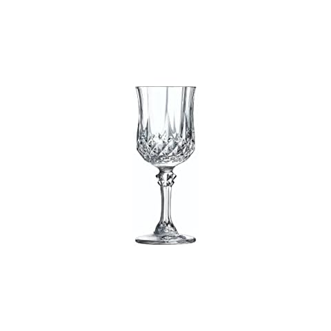 Cristal D'arques Éclat Paris - Longchamp Collection - 6 Kwarx Stemmed Glasses, 6cl - Brilliance, Complete Transparency and High Durability - Iconic Diamond-Tipped Moldings - Made in France Cover