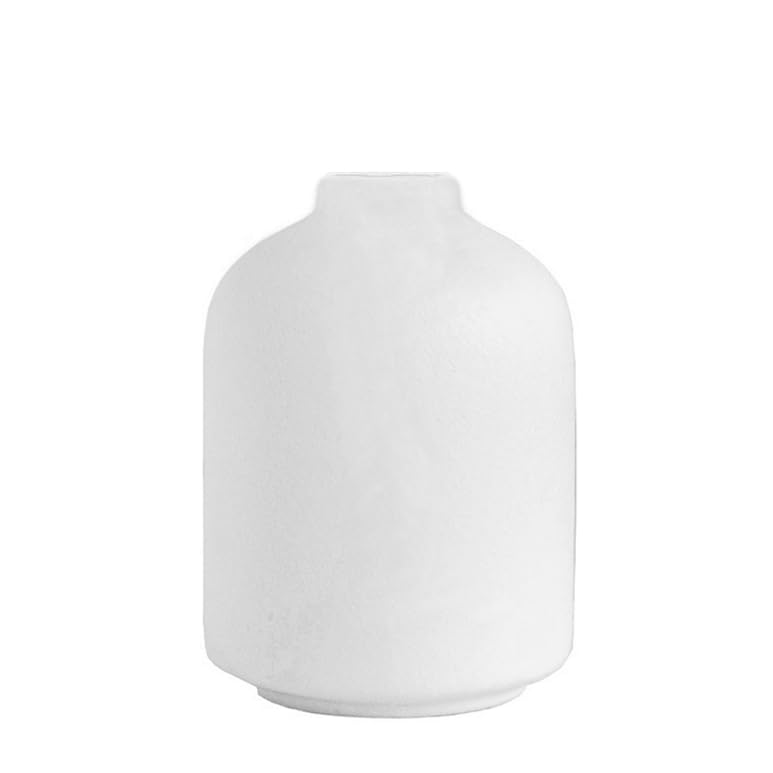 Ceramic Vase for Home Decor,Ceramic Vase, Dried Flower Vase, Living Room Decoration, Flower Arrangement Decoration Shooting Props(White)
