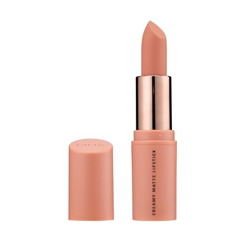 MUA Makeup Academy Creamy Matte Lipstick Super Nude (Nude) Highly Pigmented - Vegan & Cruelty Free (Pack of 1)