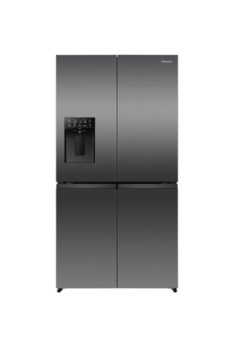 Hisense RQ5P640SYKD Cross Door Kühl-Gefrierkombination/Freistehend/ 640L Volumen/ 35dB/ EEK: D/Dual-Tech Kühlsystem/My Fresh Choice/Metal Tech Cooling/Cool Fresh Box/ (BxHxT): 91 × 179 × 72,5 cm