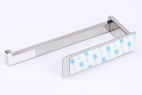 Vanloory Hand Towel Holder, Strong Self Adhesive Hand Towel Ring, Thicken SUS304 Stainless Steel Hand Towel Bar/Rack, No Drilling Modern Hand Towel Hanger (Polish Chrome, 9 in)