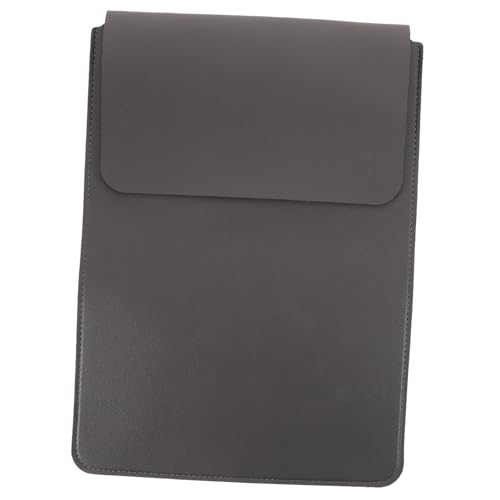 Funda portátil 14 pulgadas gran capacidad bolsa ordenador piel sintética negra