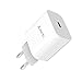 Produktbild ZONOTO USB C Adapter Schnellladegerät Netzteil 20W Ladegerät 3.0 Type C Charger Kompatibel mit SE 2020 11 12 13 Pro Max XR X 8 Plus iPad Pro AirPods Pro, Pixel 3/4, Galaxy S9 S8 S10 S20 S21, Switch