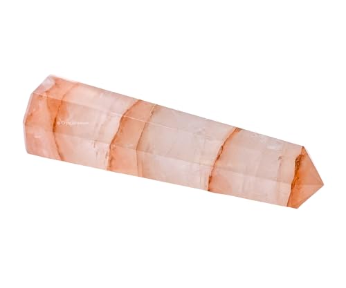 Image of Crystal Heaven Certified Red Hematoid Quartz Tower Obelisk Point For Chakra, Healing And Balancing - Aaa Grade Original Certified Gemstone Agate For Reiki Meditation Yoga Spiritual (2-3 Inches)