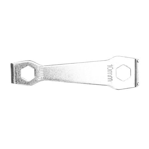 Llave de metal de precisión: llave fija del perno de cigüeñal, perno de cigüeñal de bicicleta llave fija | Llave de tuerca de chaleco: llave de mantenimiento de conducción para desplazamientos, explor