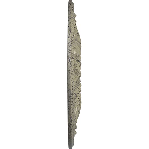 Image of Ekena Millwork CM22BOCSC 22-5 /8 x 1-3 /4 Bordeaux Ceiling Medallion, Castle Stone Crackle